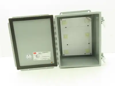 Hoffman A-10086CH Electrical Enclosure JIC Switch Panel Box 10x8x6" Wall Mount