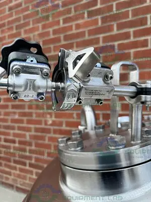 USED PRECISION STAINLESS 600 LITER STAINLESS STEEL JACKETED REACTOR 45 PSI