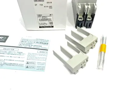 USED FUJI ELECTRIC G-TWIN EARTH-LEAKAGE BREAKER 15A 2-POLE 100-240VAC
