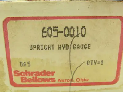 New | in-Stock SCHRADER _UNKNOWN_ Parts (Hydraulics and Pneumatics) | Arrow Industrial #636651
