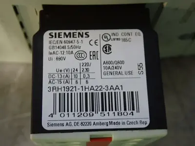 USED SIEMENS 3RT10451BB443MA0