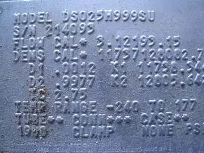 USED MICRO MOTION DS025 SERIES