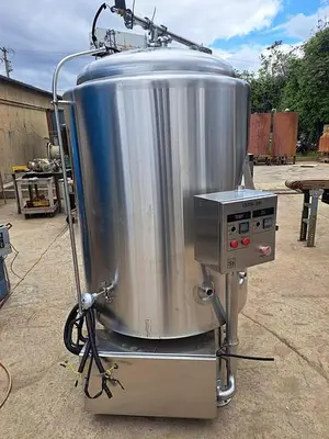Tank, 200 Gallon, Stainless Steel, Insulated, Dish Top & Bottom, 36" X 48" #S745519
