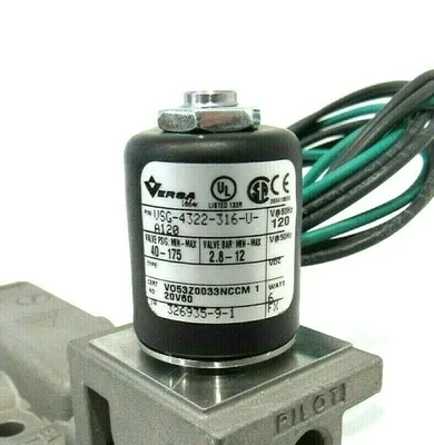NEW VERSA VALVE VSG-4322-316-U-A120 4-WAY VALVE VSG4322316UA120