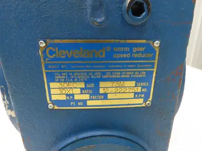 Cleveland 30EC 73M Gearbox 10:1 Reducer 5Hp 175rpm LH Slotted Adapter Output