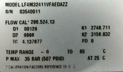 NEW MICRO MOTION LF4M32411VFAEDAZZ FLOW METER LF SERIES