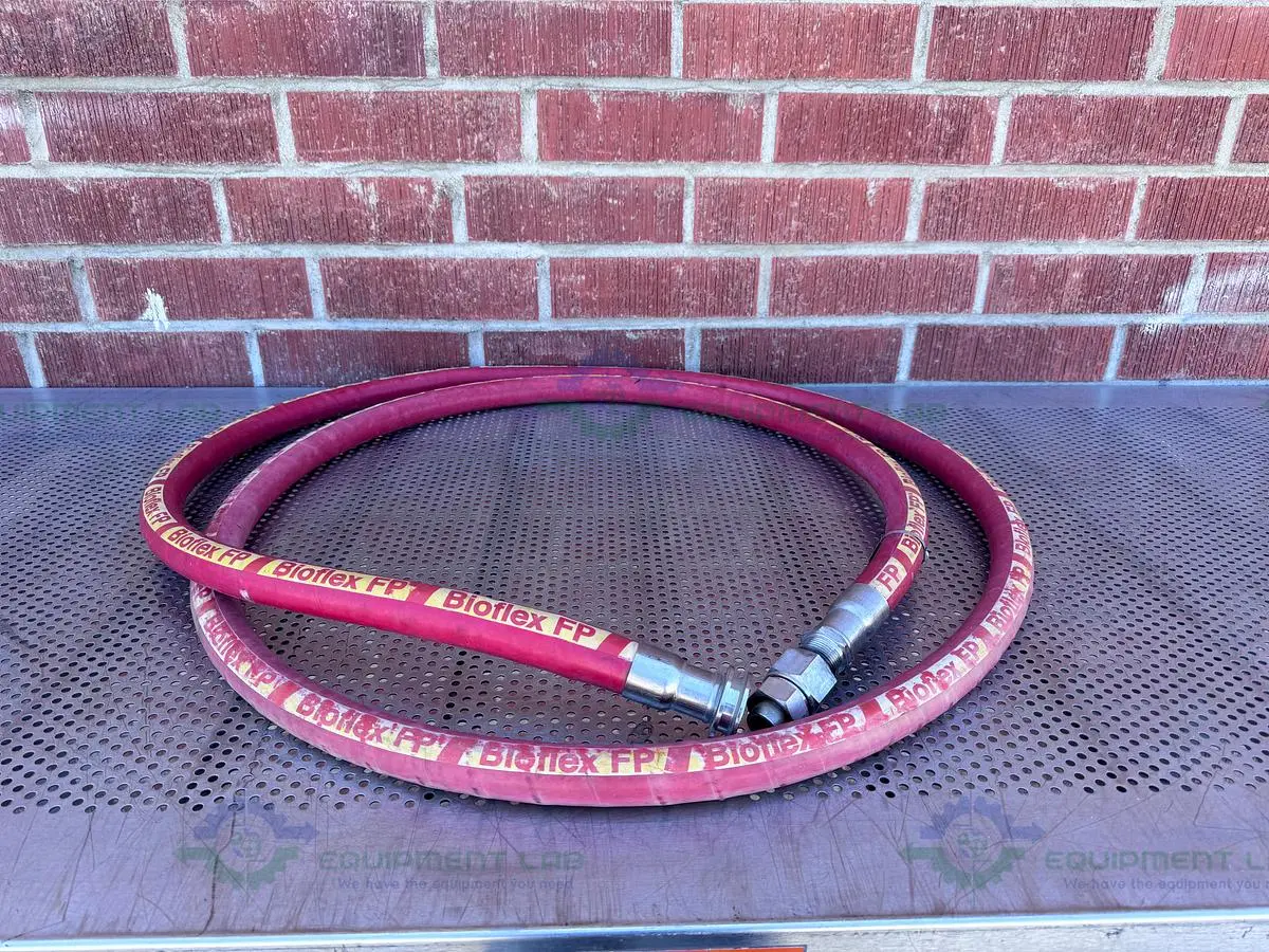 USED BIOFLEX RC 185" AFLEX HOSE W/ 1" SANITARY FITTING TO NPT