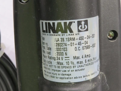 Used LINAK _UNKNOWN_ Parts (Hydraulics and Pneumatics) | OCO Industrial #1661693
