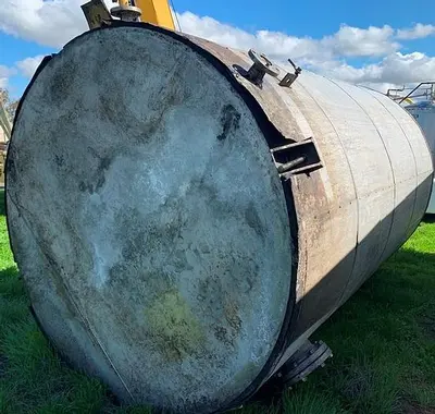 Tank, 2,100 Gallon, 316L Stainless Steel, UL 142 Rated, #S743620
