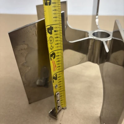 Aokl Agitator Stainless Steel 8 1/4” Wide 4 3/8”tall 1” Bore Fast  Shipping.
