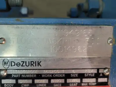 USED DEZURIK 9638850R001