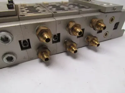 SMC Syndevco US3467 5 station manifold