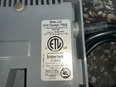 Used 2016 DAREX DRILL DOCTOR 750X Drill Grinders Ohio US | HGR 24 #1457497