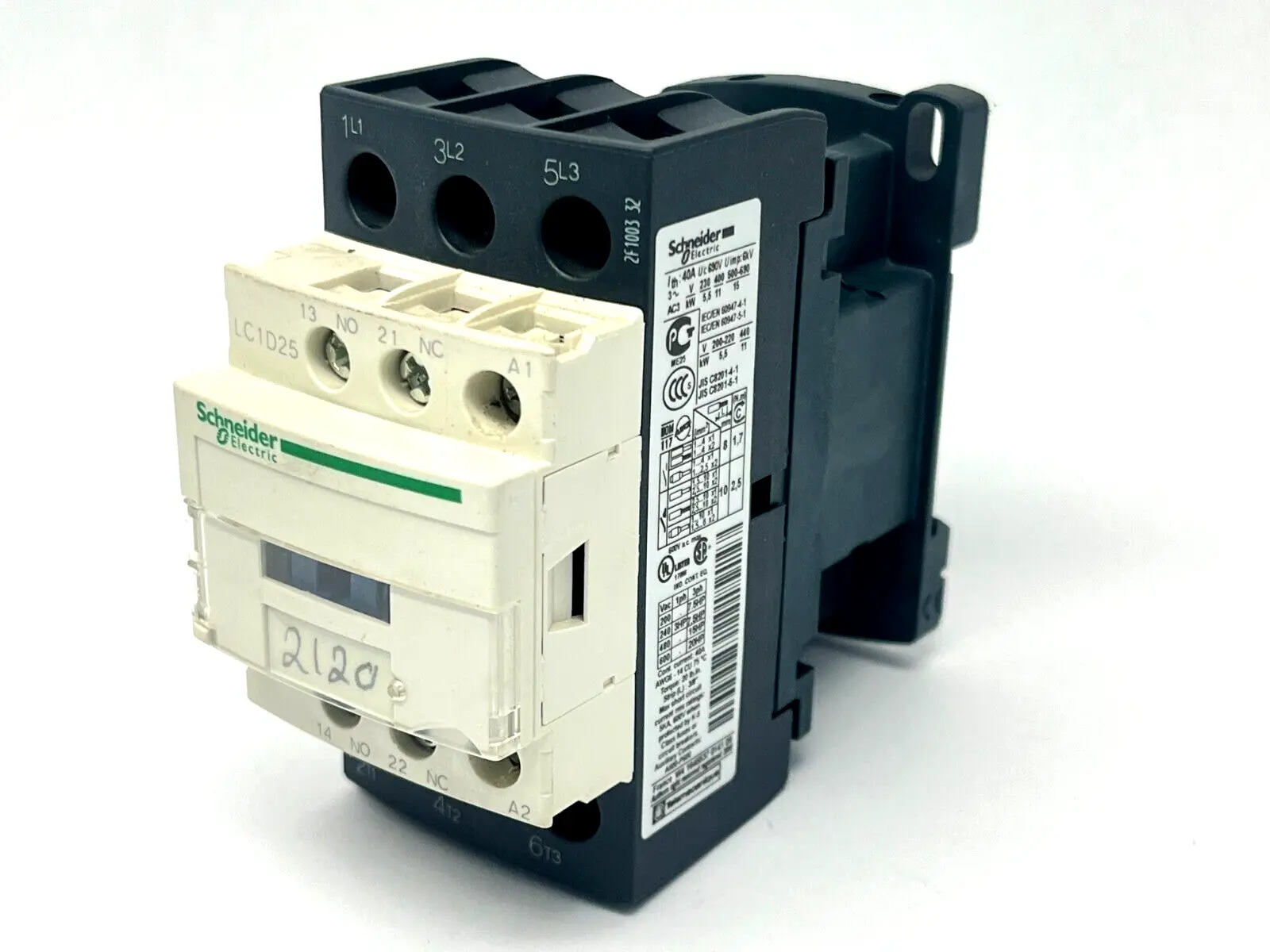 Used Schneider Electric LC1D25G7 PLC Contactors Michigan US | Maverick Industrial Sales #1396349