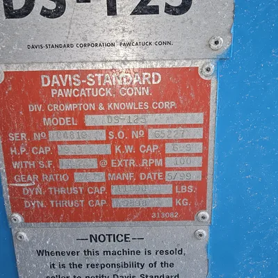 1 1/4″ Davis Standard Extruders (Stripers) 4 Available