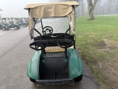 (1) 2017 E-Z-Go golf cart with a Kawasaki gas engine, model 625111G01, includes canopy, ball cover, ...