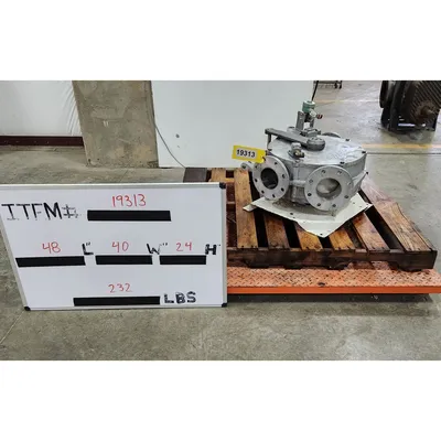 Used Reimelt GmbH 4" Single-channel Stainless Steel Tunnel Diverter Valve