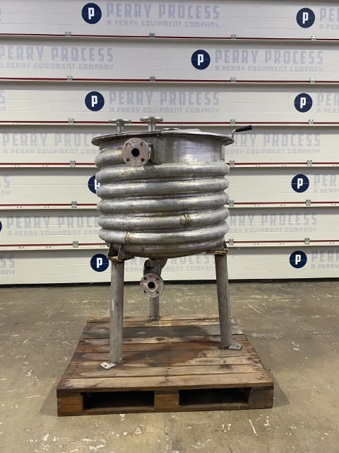250 Litre Stainless Steel Jacketed Vertical Vessel, 900mm Dia x 700mm Straight side