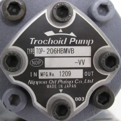 REFURBISHED NIPPON TOP-206HBMVB TROCHOID PUMP 480V FELQ-8T