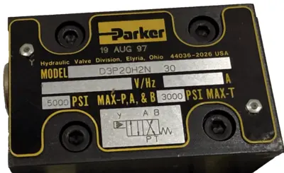 NEW PARKER D3P20H2N -30 HYDRAULIC VALVE D3P20H2N30
