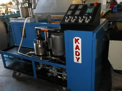 Kady Mill Dispersion System, 3 HP, 1 gallon,Stainless Steel replacement,dual 7" diameter x 8.5" deep jcktd mixing tanks