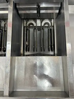 Pitco SE14X Electric Double Fryer480V with SEBNB14-Cabinent Fry Dump Station Combo