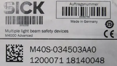 NEW SICK M40S-034503AA0 LIGHT CURTAIN M4000 M40S034503AA0