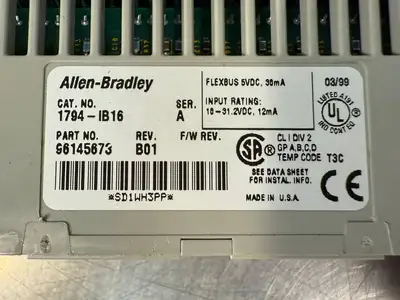 Allen Bradley 1794-IB16 /A Flex I/O REV. .B01 96145673 (2.1.5)