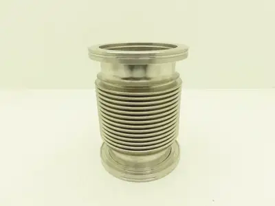 Pfeiffer 2FC-ISO-400-4 ISO-K Flexible Coupling Bellows 4"ID 7"Length 5"OD-Flange