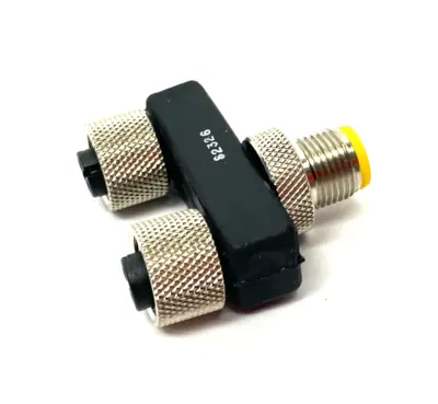 USED BELDEN, LUMBERG AUTOMATION Y-SHAPE MICRO SPLITTER CONNECTOR M12 4-PIN 600000113