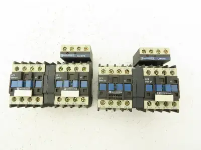 Telemecanique Motor Starter Reversing Contactor 575V 7.5HP 25A 3 PH Set Lot of 2