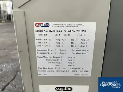 USED Mokon Mokon Model HZ7012AA Temperature Controller