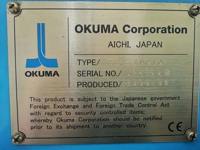 USED 2006 OKUMA MU400VA OKUMA MU400VA