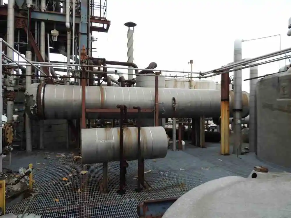 5155 sq ft manning & lewis stainless steel shell & tube heat exchanger