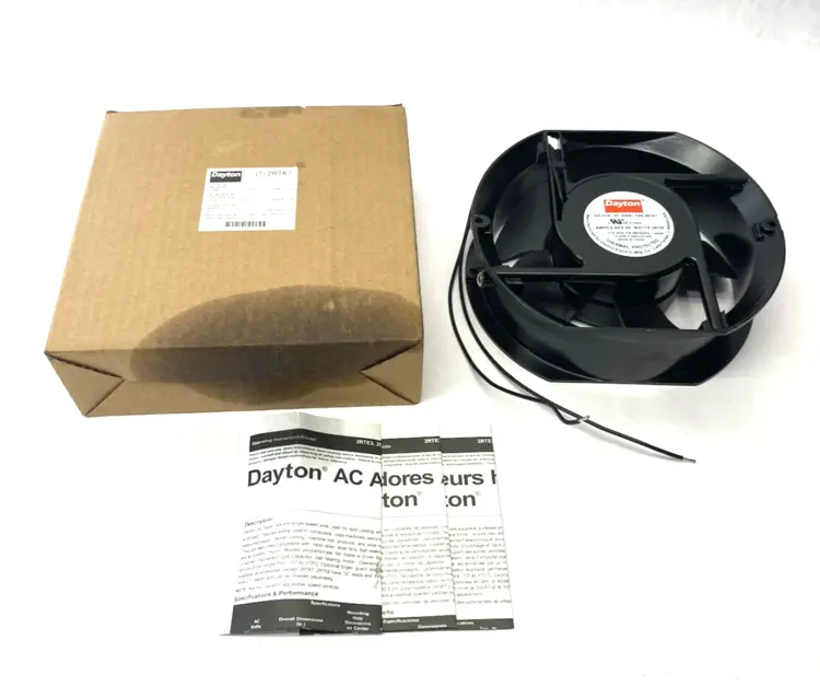 New | in-Stock Dayton Axial Fan, Round, 115V Ac, 1 Phase, Aluminum, 5 15/16 In W. Electronic Component Fans Michigan US | Maverick Industrial Sales #1389777