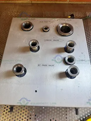 Used CUSTOM BUILT VACUUM GAS HANDLING MANIFOLD W/ LEAK TEST PORT Pumps California US | Equipment Lab #1319622