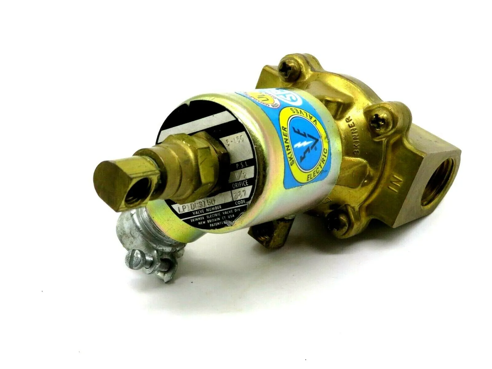 NEW SKINNER LP1DB3150 SOLENOID VALVE 1/2IN NPT 5-150PSI 12VDC 10W