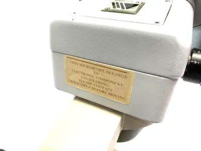USED LW SCIENTIFIC ADJUSTABLE DUAL LENS OBSERVING MICROSCOPE