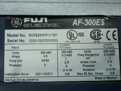USED FUJI ELECTRIC 6KE$243001X1B1