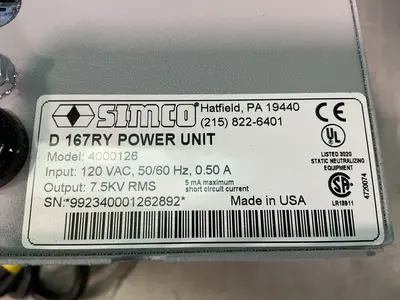Used SIMCO 4000126 Power Supply - High Voltage Ohio US | HGR 24 #1518403