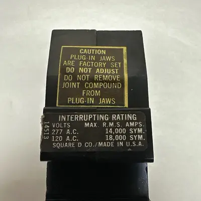 Used SQUARE D FY14020C Circuit Breakers | Surplus Asset Holdings #1190185