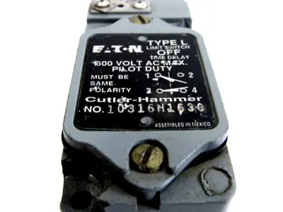 USED EATON 10316H-1630 LIMIT SWITCH TYPE L 10316H1630
