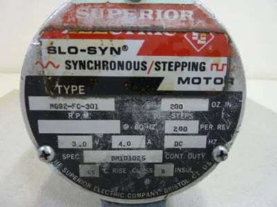 Used SUPERIOR ELECTRIC MO92-FC-301 Motors (misc) | Ideal Machinery #661222