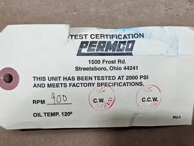 New | in-Stock PERMCO PEL27-HYD Parts (Hydraulics and Pneumatics) British Columbia CA | Lenmark #1440573