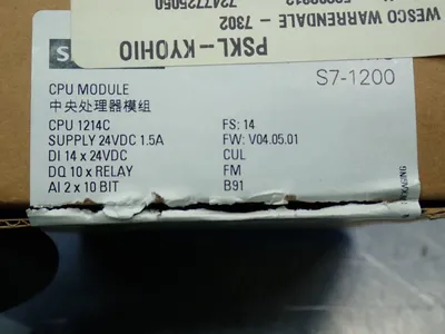 NEW SIEMENS 6ES72141HG400XB0