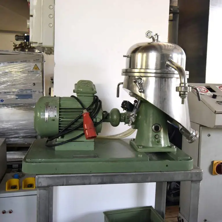Westfalia SAOH 205 pilot plant separator, 316SS.