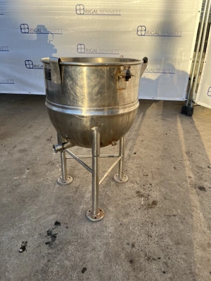 90L S/S Groen Jktd Hemispherical Cooking Pan