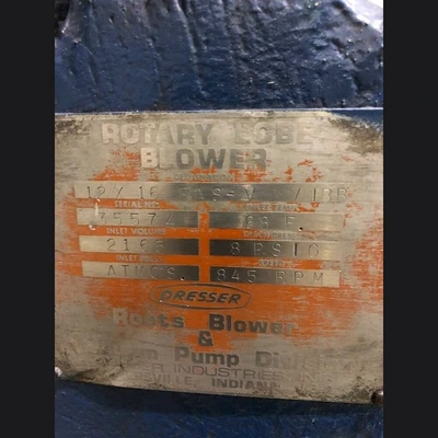Roots 12x16 RAS Rotary Lobe Blower