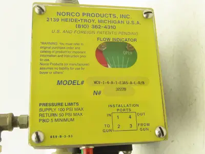 Norco WCV-I-4-A-1-E3A5-A-L-D/B Bronze Water Flow Control Valve 1/2"NPT 4 Way