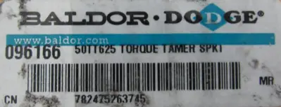 NEW BALDOR 096022 CLUTCH BRAKE 50X1-1/2IN WITH 096166 50TT625 SPROCKET 096064